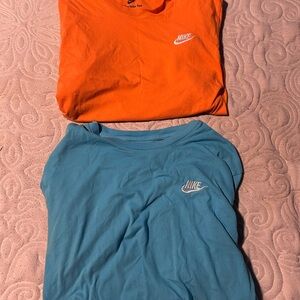 Nike Orange and Blue Tees